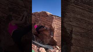 Video thumbnail of 1/3 of the Business, V4. Red Rocks