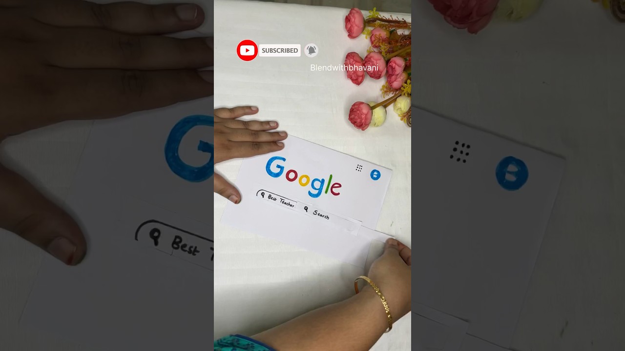 DIY Creative Teachers Day Gift Card 😍💜 #shorts #art #craft #artist #handmade #teachersday #gift