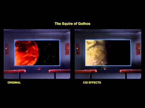 Star Trek - The Squire of Gothos - visual effects comparison