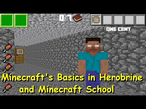 Minecraft's Basics in Herobrine and Minecraft School Dev Build 6 (Baldi's Basics Mod)