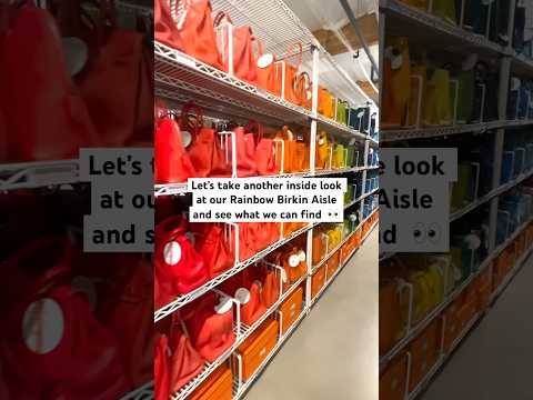 Hermes Birkin Bags Spotted in our Rainbow Birkin Aisle 🌈