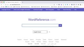 How to Use Wordreference - Short Tutorial