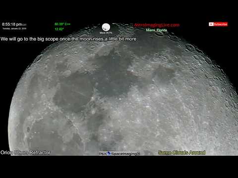 Scanning The Moon Surface LIVE! January 22, 2019