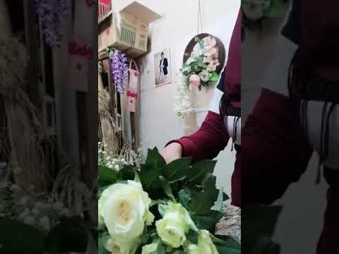 طريقة تزيين بوكة ورد للعروس