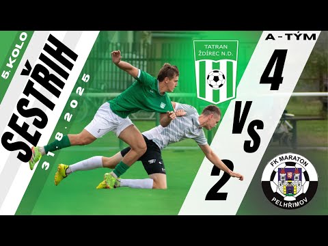 TATRAN Ždírec nad Doubravou - FK Maraton Pelhřimov - [4:2] - [sestřih zápasu] 31.8.2025