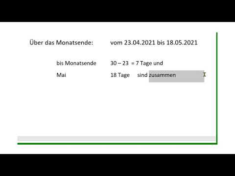 Zinstage nach der 30/360-Methode