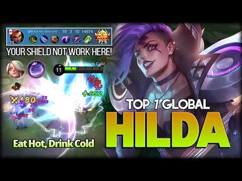 Nightmare Power of Wildness! Eat Hot, Drink Cold Top 1 Global Hilda - Mobile Legends