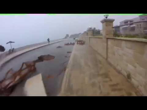 British Holiday-Forced to Take Shelter During Crete Storm