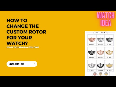 How to change the watch rotor?If you need change the custom rotor for your watches?