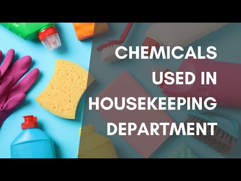 Chemicals used for cleaning in Housekeeping