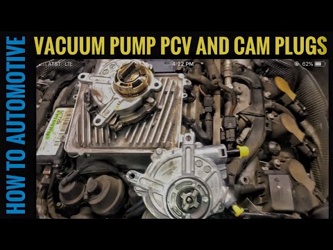 Oil Leaks Fix From The Vacuum Pump, Cam Plugs, And PCV Valve On A 2007-2014 Mercedes C300