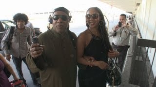 EXCLUSIVE  Music legend Stevie Wonder &amp; his daughter take time out to talk with me