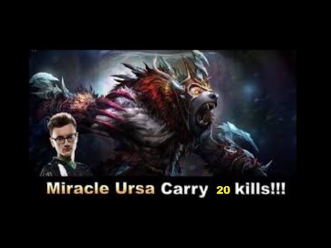 MIRACLE [Ursa] 200 % Unstoppable 20 KILLS ! - Dota 2