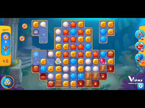 Fishdom. 8577 level no boosters and diamonds. 21 move