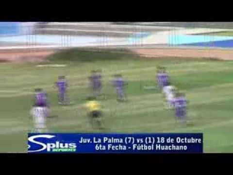 JUV. LA PALMA (7) vs (1) 18 DE OCTUBRE - 6ta Fecha - Fútbol Huachano 2014.