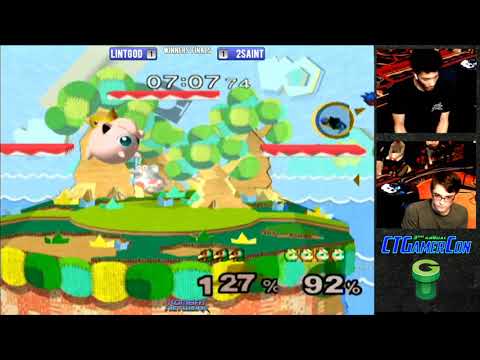 CT GamerCon 3 SSBM - lintgod (Falco) vs. 2saint (Jigglypuff) - Melee WF