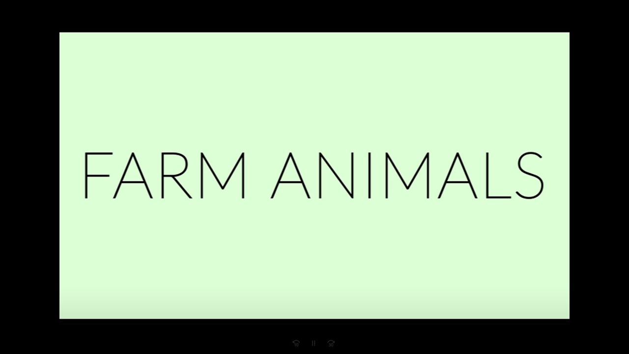 Flashcards: Farm Animals (English)