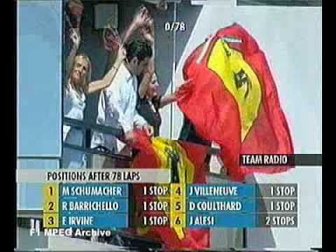 Schumacher's team radio - Monte Carlo 2001