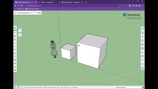 SketchUp for Schools 018 - using the TAPE MEASURE to scale objects
