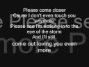 Blindside Eye of the Storm (Lyrics)
