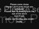 Blindside Eye of the Storm (Lyrics) 