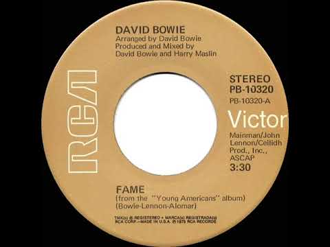 1975 HITS ARCHIVE: Fame - David Bowie (a #1 record--stereo 45 single version)