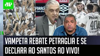 ‘Você é louco? Abrir a boca para falar do Santos? Cara…’: Vampeta rebate Petraglia, do Athletico-PR