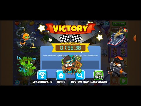 BTD6 Race Rabbit Go Hoppity on Mobile 1:56.38 (Top 50 Guide)