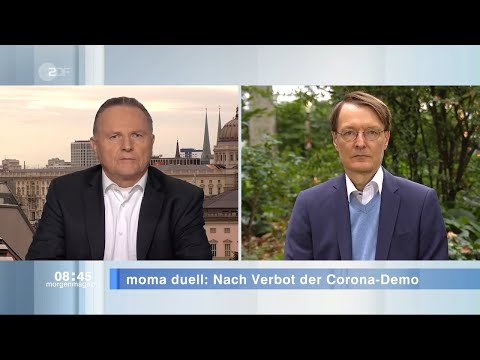 Duell: Verbot der Corona-Demo Querdenken 711 (28.08.2020 ZDF-Morgenmagazin)