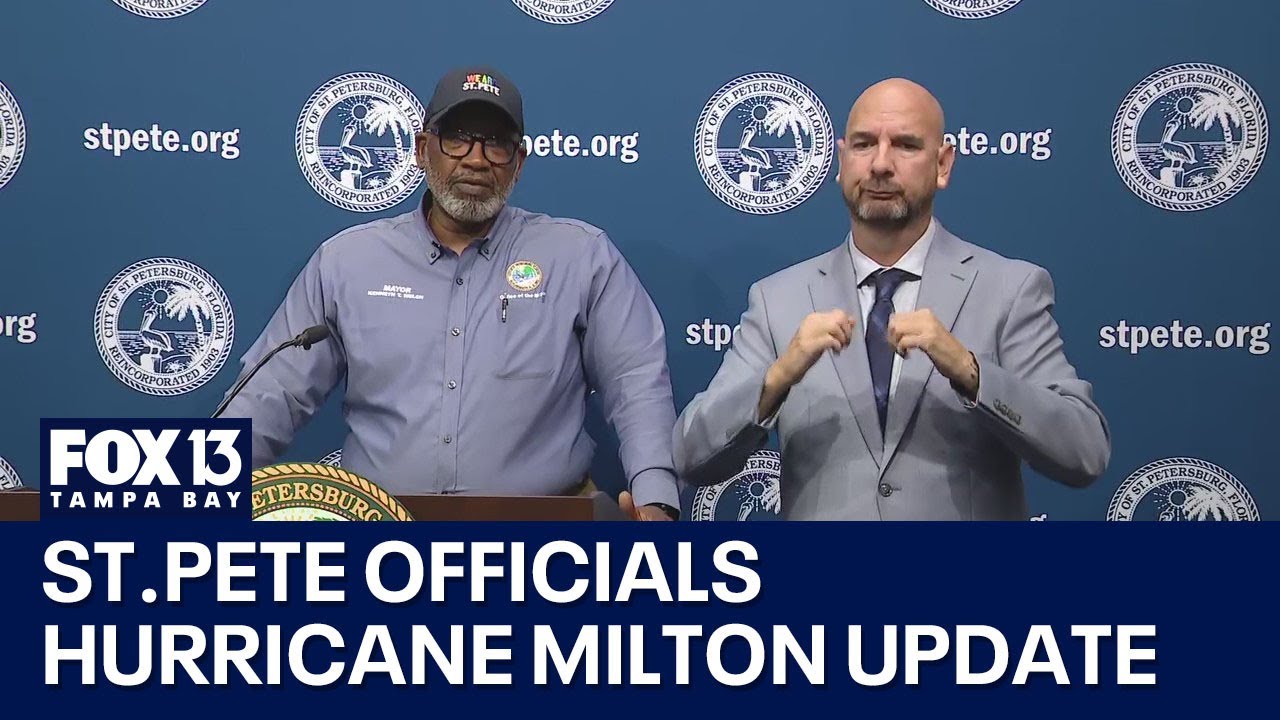 St. Pete officials provide Hurricane Milton update