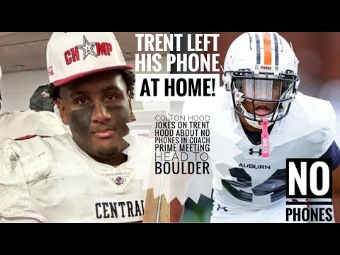 Colton Hood JOKES ON Trent Hood About NO PHONES In Coach Prime Meeting “HE LEFT IT”🤯