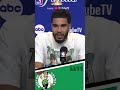 Jayson Tatum on the Celtics responding in Game 6 of The NBA Finals #shorts