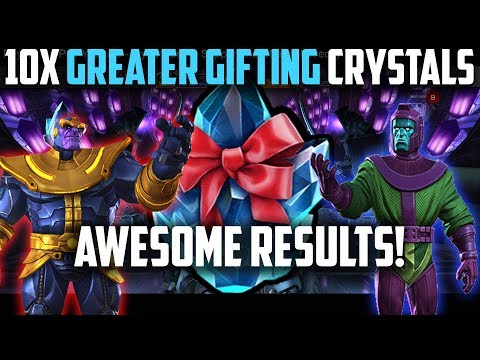 10X Greater Gifting Crystal Opening - GREAT LUCK! - Marvel Contest of Champions