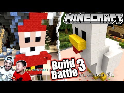 Karim Juega -  The Best Santa Claus in Minecraft |  Minecraft Build Battle #3 |  Games Karim Play