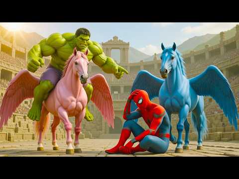 🕷️🦈SPIDERMAN Wins The Magic Giant MEGALODON Shark Racing Championship | Epic Racing Challenge