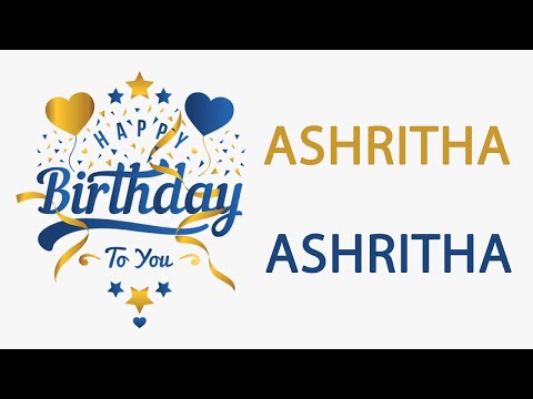 Happy Birthday to Ashritha - Hindi Birthday Wish From Birthday Bash
