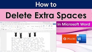 REMOVE EXTRA SPACES between words in MS Word 365  DELETE EXTRA SPACES between words Hindi Urdu