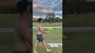 Here she comes..the Aussie Magic boomerang #boomerang #sports