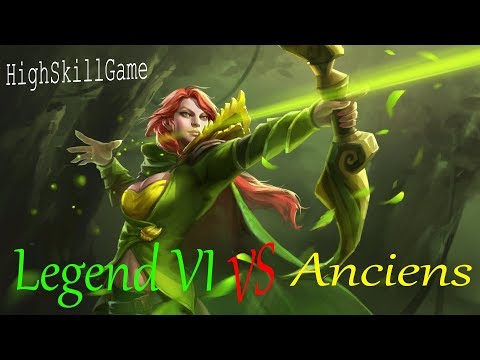 Wolfishere Dota 2 - Windranger Legend VI versus Ancient players
