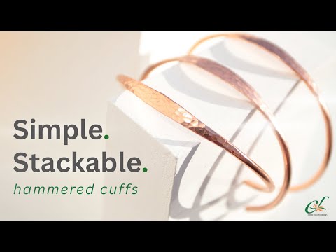Cold Forged Copper Bracelet | Stackable Hammered Cuff Tutorial