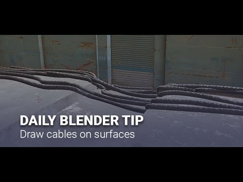 Daily Blender Secrets - Draw cables on surfaces