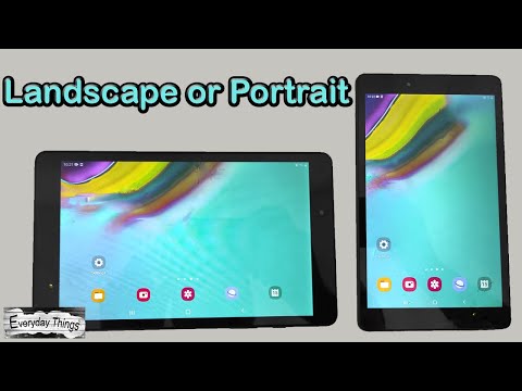 How to rotate screen Android Samsung Tablet