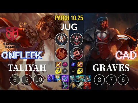 SB OnFleek Taliyah vs HLE CaD Graves Jungle - KR Patch 10.25