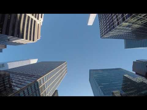 pov view of skyscraper buildings in the city modern financial business district 4