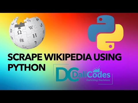 Scrape Wikipedia Using Python 1