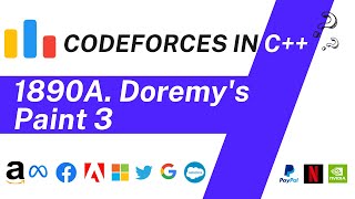 Doremy's Paint 3 | Codeforces 1890A Solution | Codeforces Round 906 (Div.2)