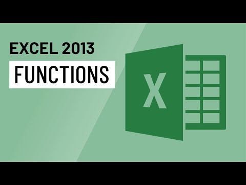 Excel 2013: Functions