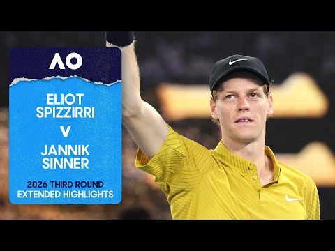Eliot Spizzirri v Jannik Sinner Extended Highlights | Australian Open 2026 Third Round
