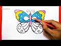 Cách vẽ con bướm - Vẽ tranh con bướm - Vẽ chú bướm - How to draw a Butterfly - Duy Hiếu