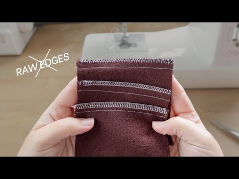 How to Finish Raw Edges Without An Overlocker or Serger | Zig Zag and Overlock Stitch Tutorial